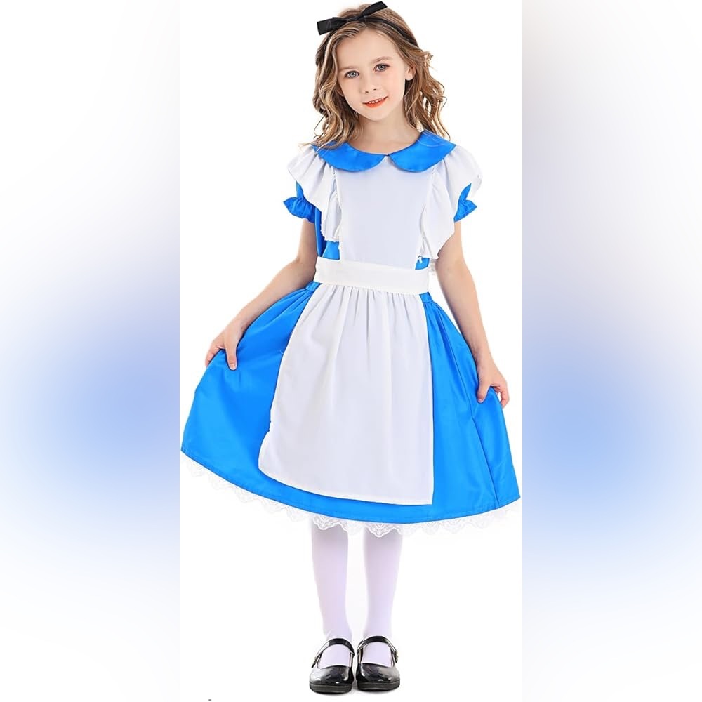Girls Alice Costume Kid Halloween